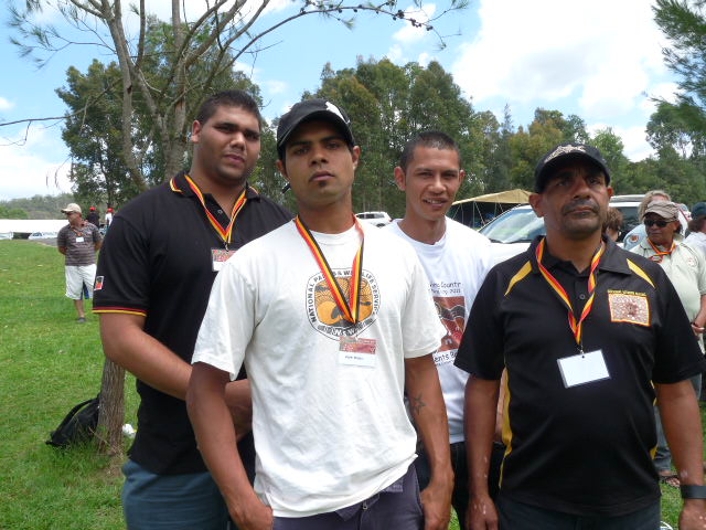 National Parks and Wildlife Aboriginal site officers including Adam Mason at Appin massacre commemoration